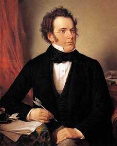 Franz Schubert olie på lærred
